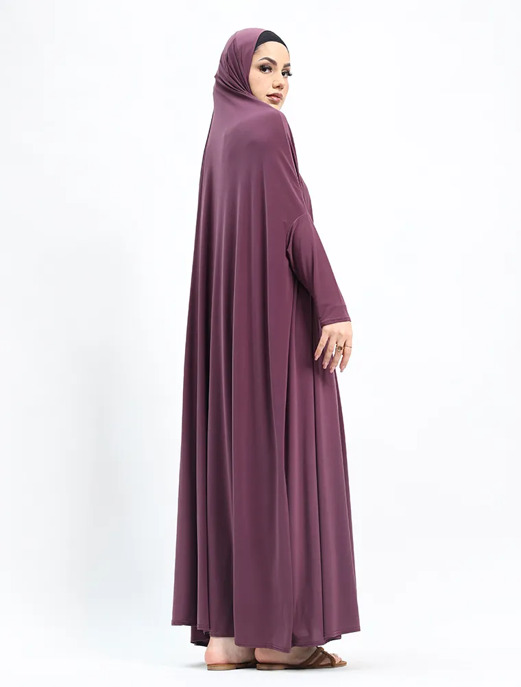 Mauve Jersey Jilbab